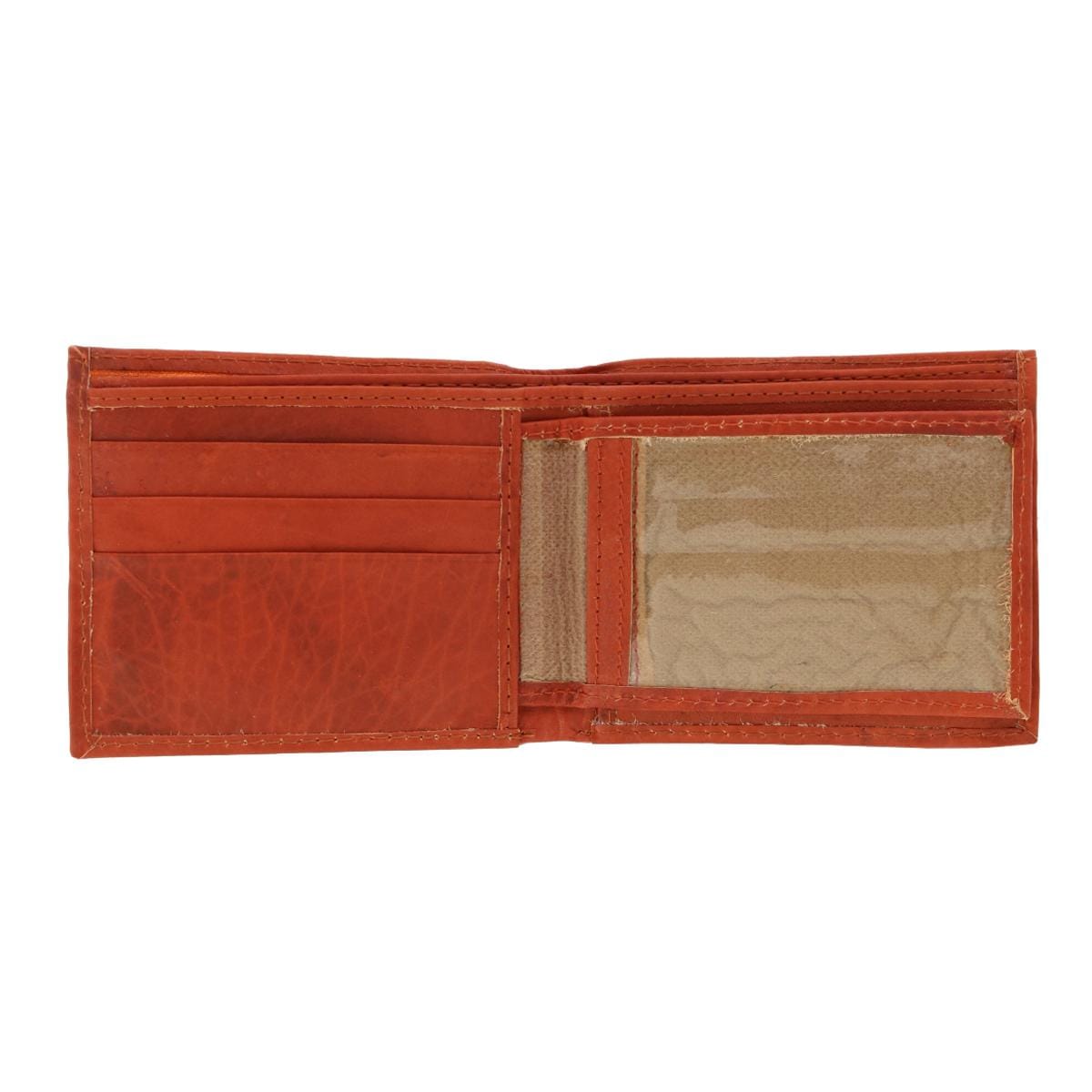 CTM® Kid's Leather Western Themed Bi-Fold Wallet - Horse and Horseshoe