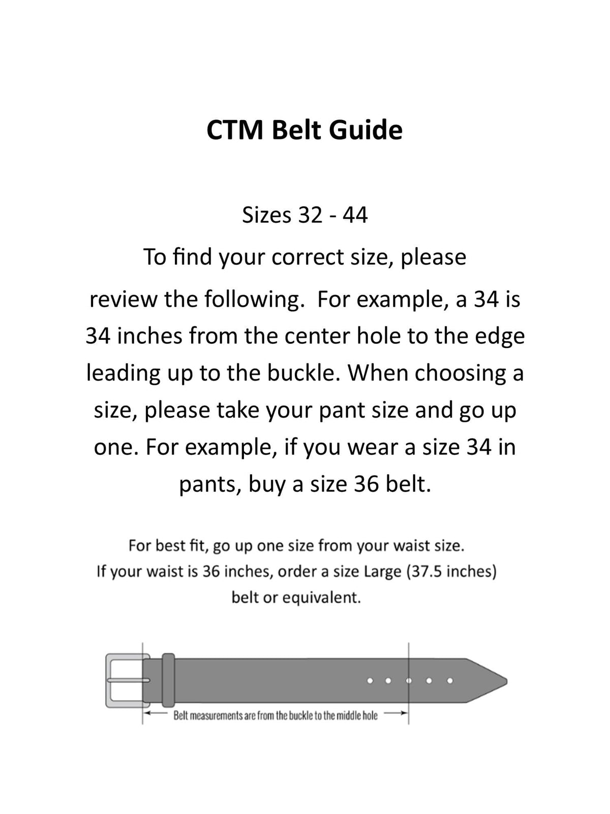 CTM® Men's Leather Money Belt with Removable Buckle Travel Belt - Black