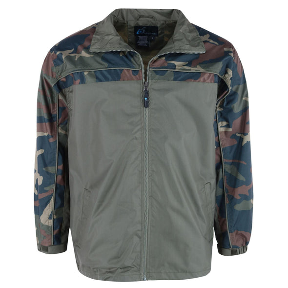 Men's Camo Lightweight Winderbreaker Rain Jacket