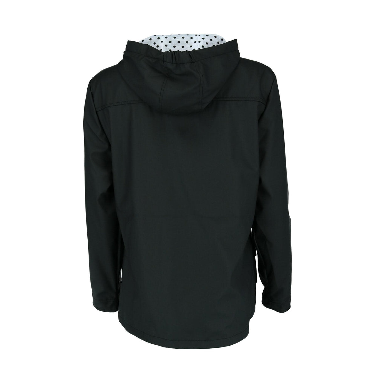I5 Apparel Kid's Hooded Rain Slicker Jacket with Toggle - Black