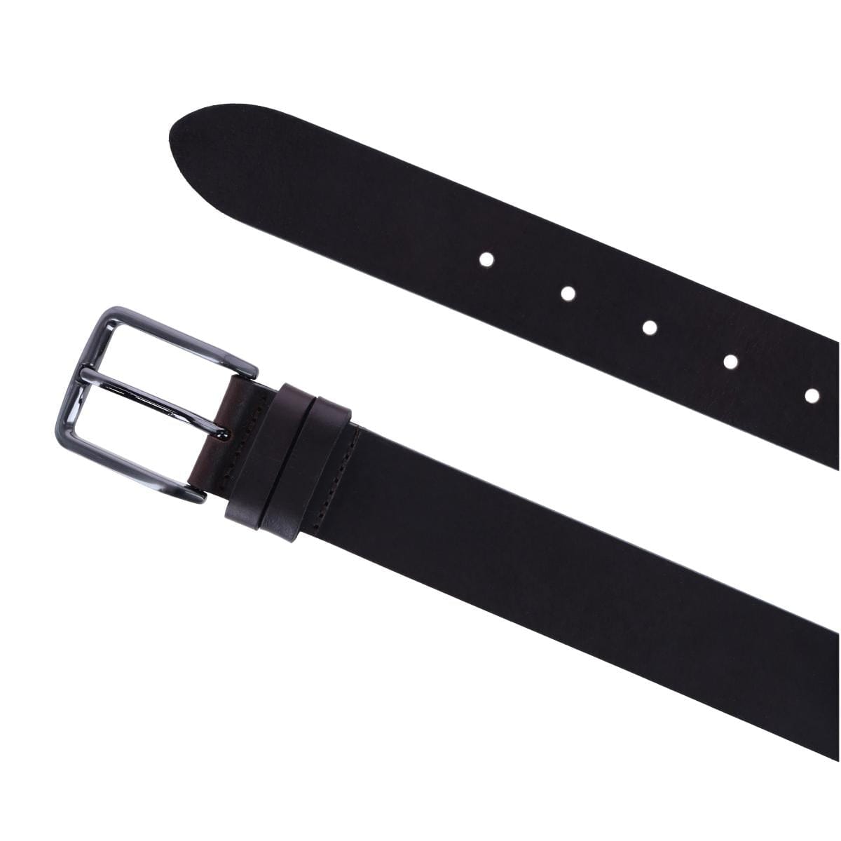 Ibex England Men's Casual 35mm Belt with Double Loop Keeper - Dark Brown