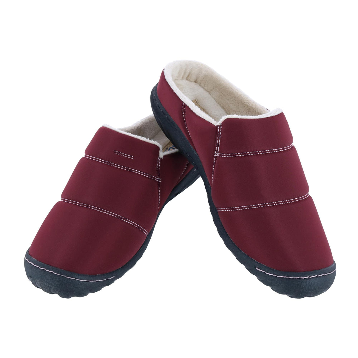 JBU by Jambu Women's Willow Mule Slipper with Indoor/Outdoor Sole - Sangria