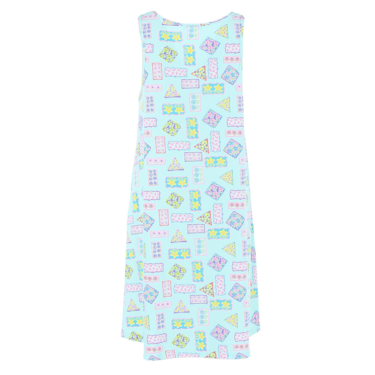 CTM® Women's Floral Patchwork Sleeveless Nightgown by Elegant Emily - Mint
