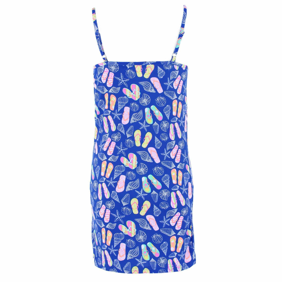 CTM® Women's Flip Flop Beach Chemise Night Gown by Overslept - Blue