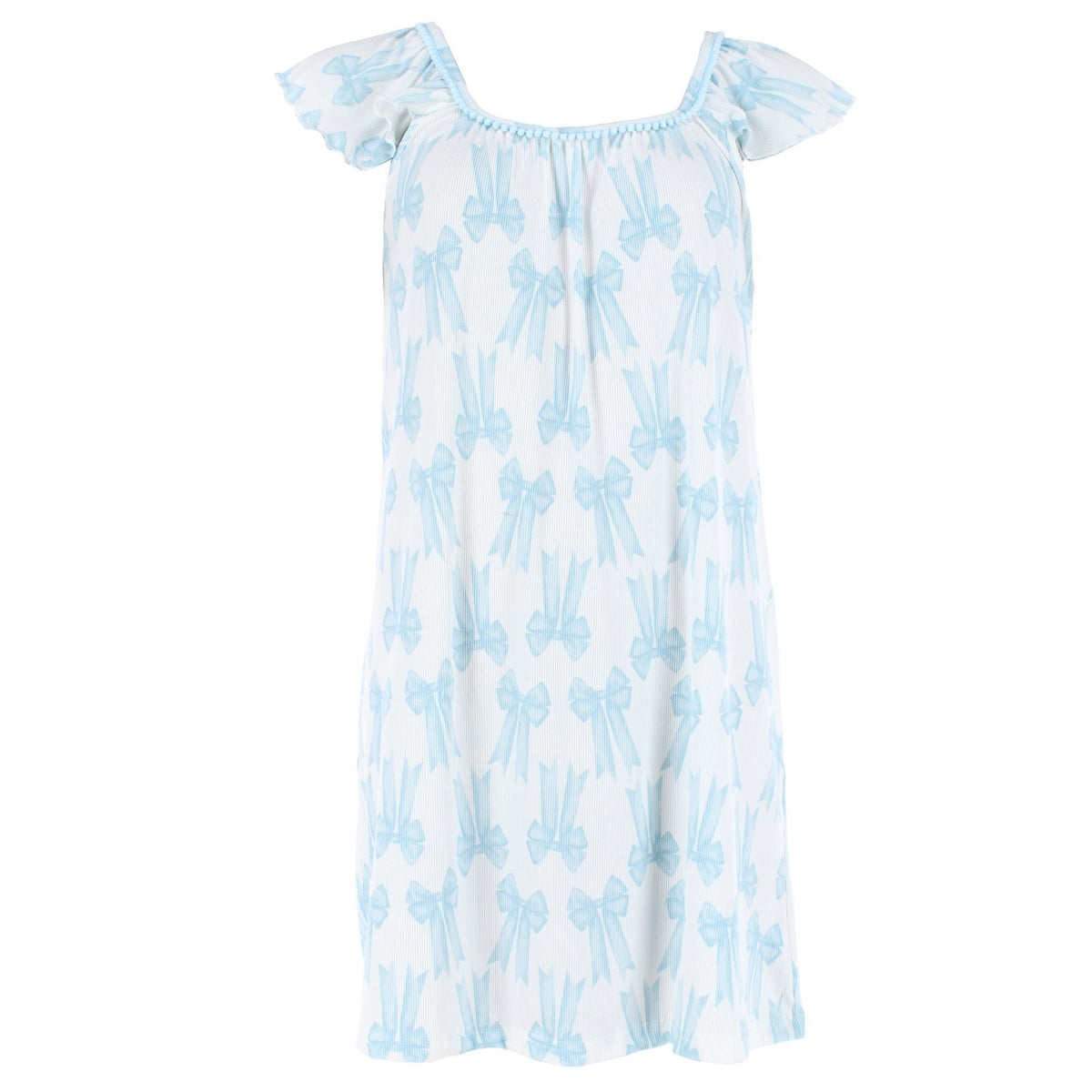 Gabriella Women's Plus Size Bow Chemise Night Gown - White