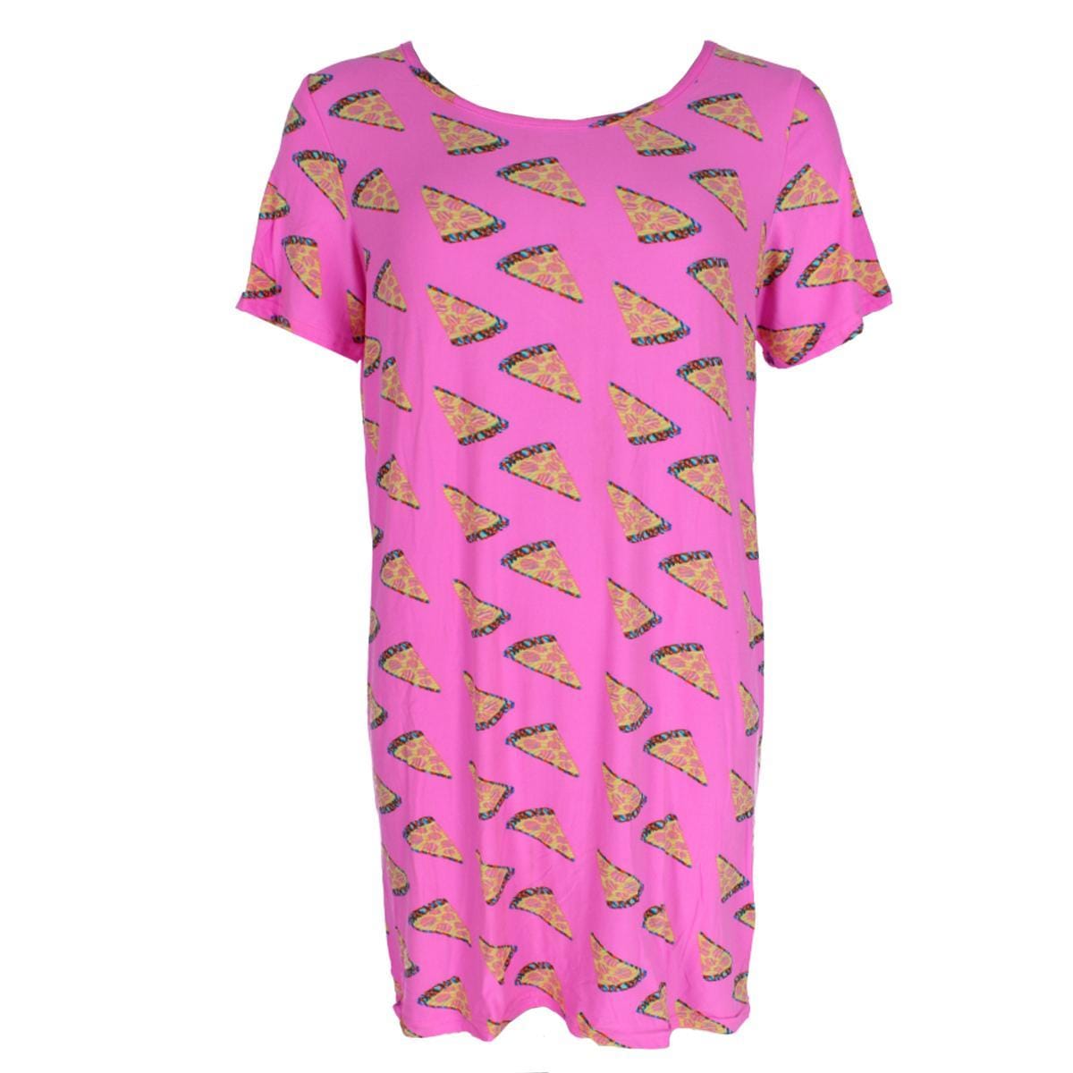 Mentally Exhausted Women's Pizza Short Sleeve Night Shirt - Women's Pizza Short Sleeve Night Shirt