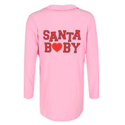 Women's Santa Baby Pink Long Sleeve Night Shirt