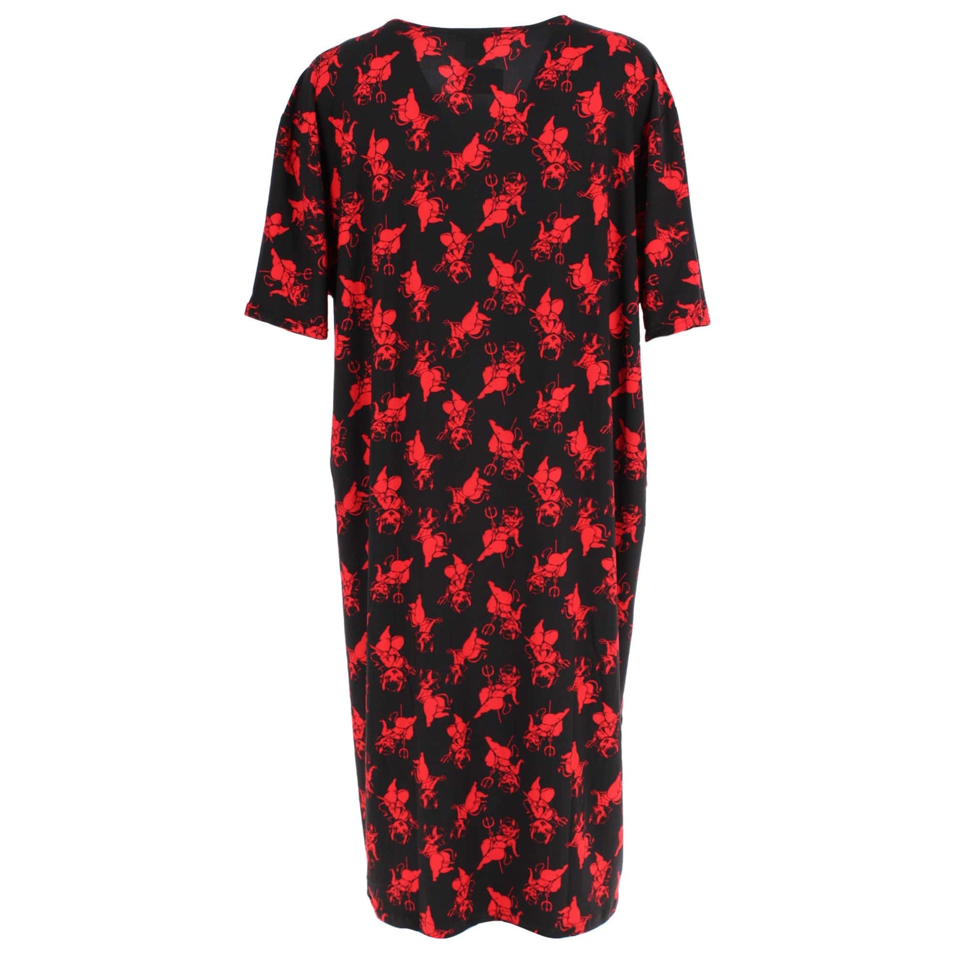 CTM® Women's Devil Oversized Night Shirt by Grumpy & Gorgeous - Black