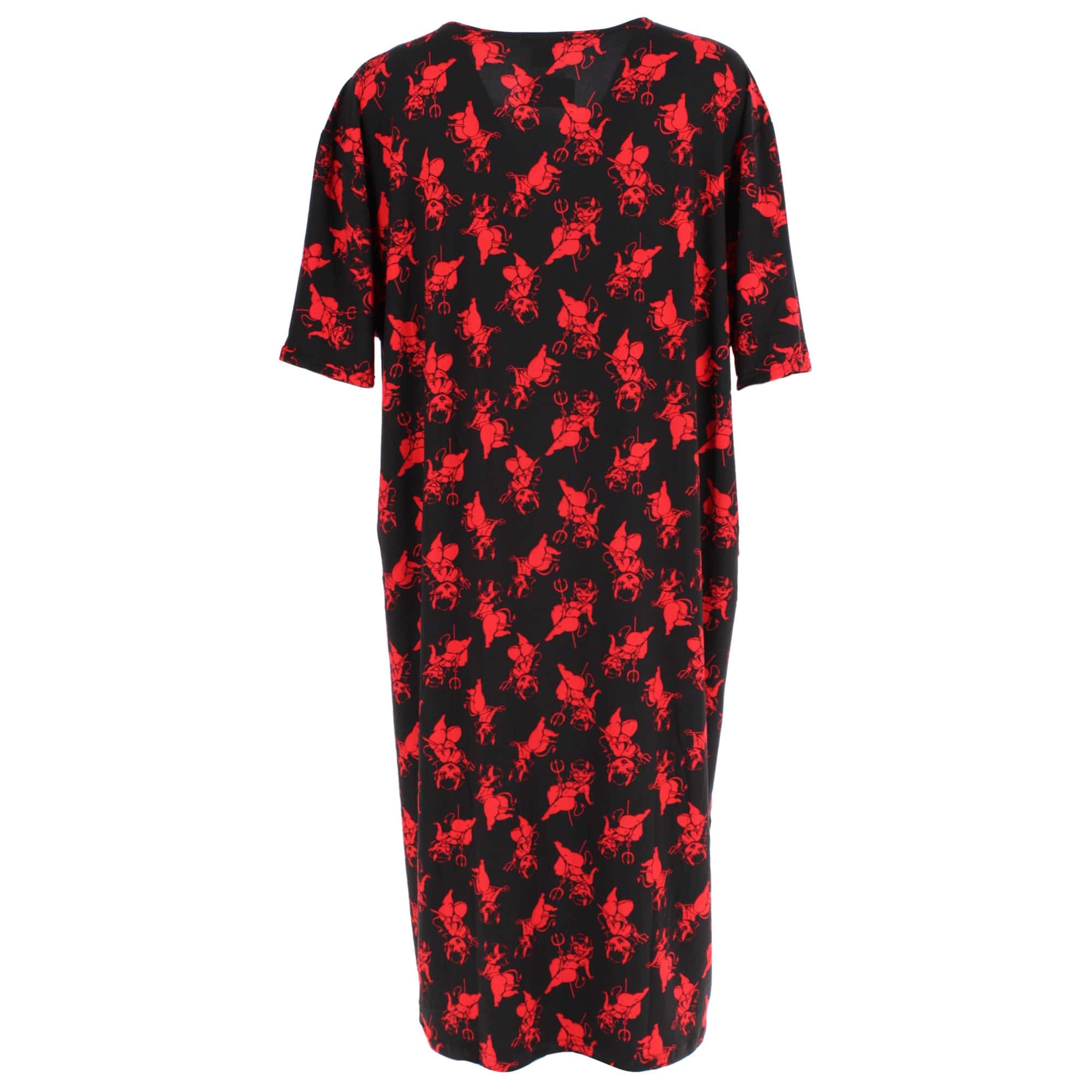 CTM® Women's Devil Oversized Night Shirt by Grumpy & Gorgeous - Black