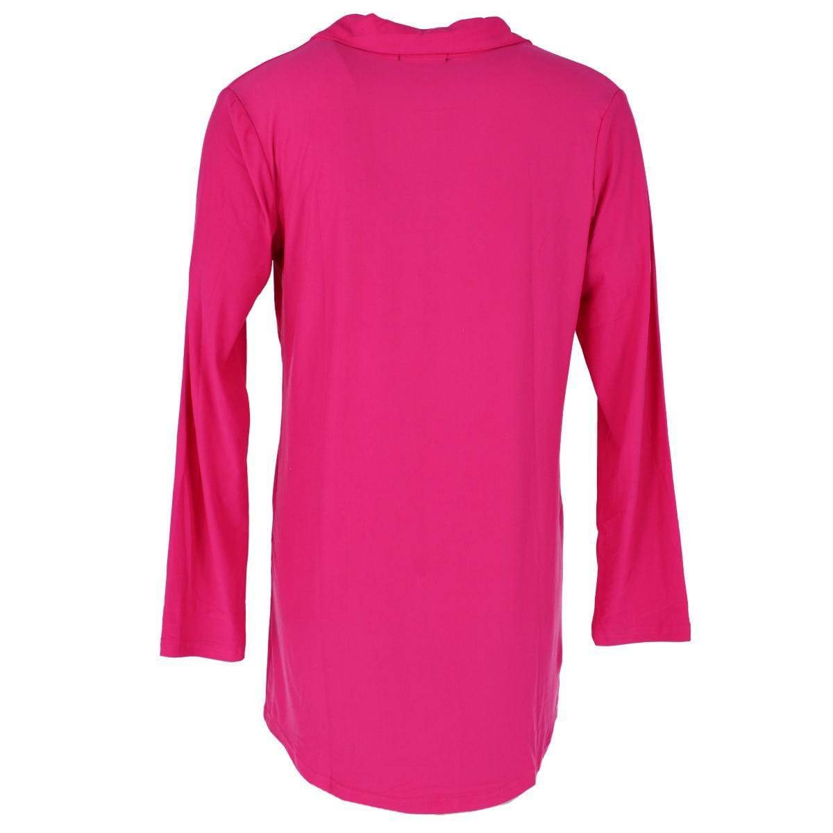 Not a Morning Person Women's Solid Button Down Long Sleeve Night Shirt - Pink