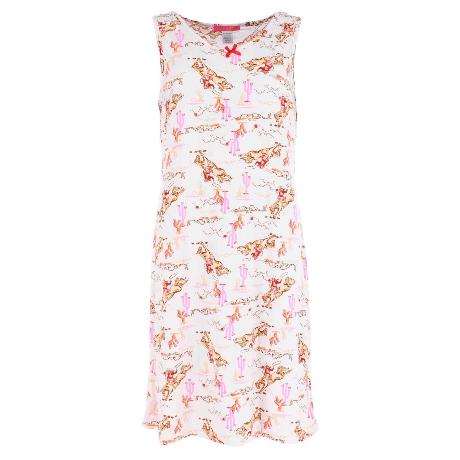 5 More Minutes Women's Sleeveless Cowboy Nightgown