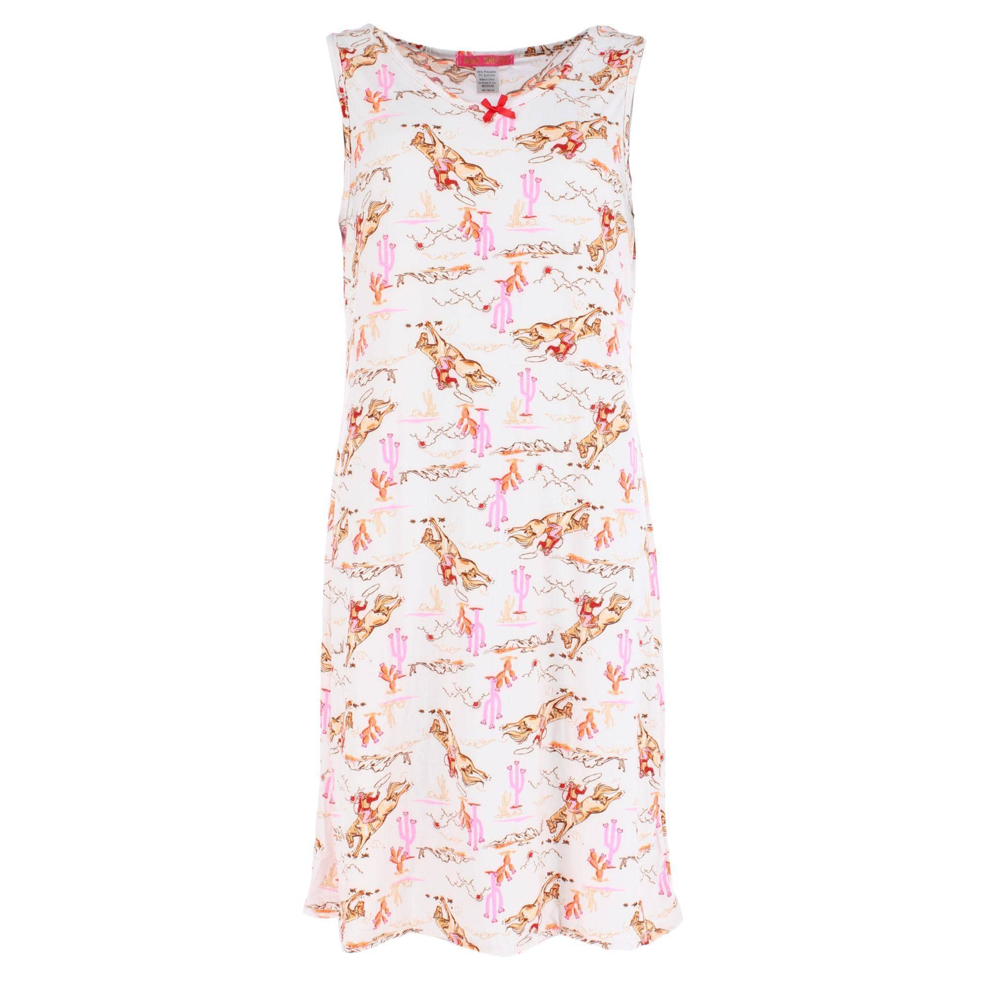 5 More Minutes Women's Sleeveless Cowboy Nightgown