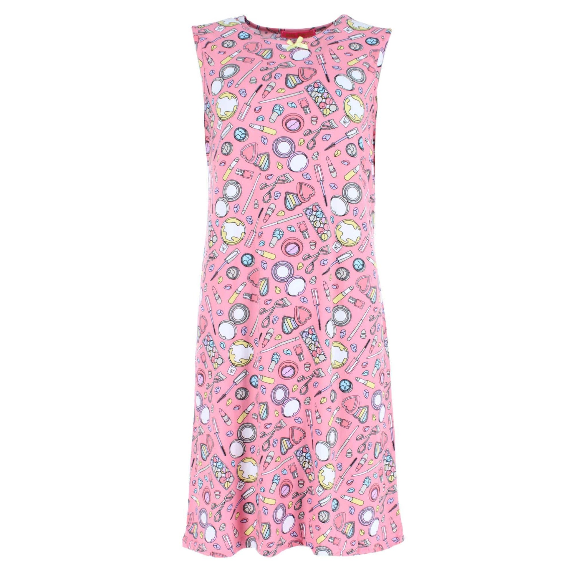 5 More Minutes Women's Makeup Patterned Sleeveless Nightgown