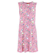Women's Makeup Patterned Sleeveless Nightgown