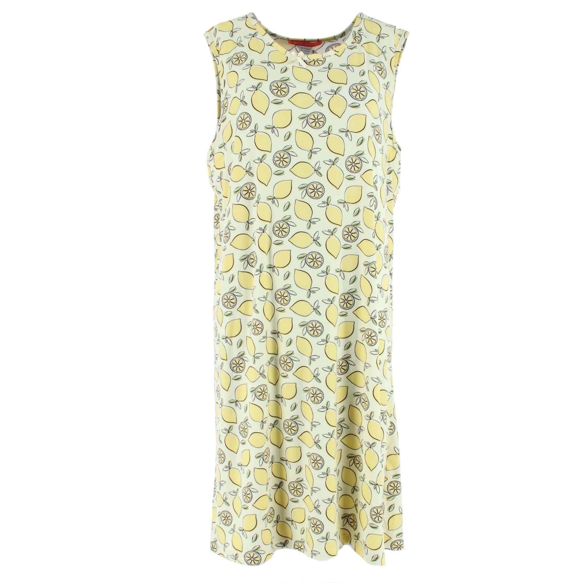 5 More Minutes Women's Lemon Sleeveless Sleepshirt - Yellow