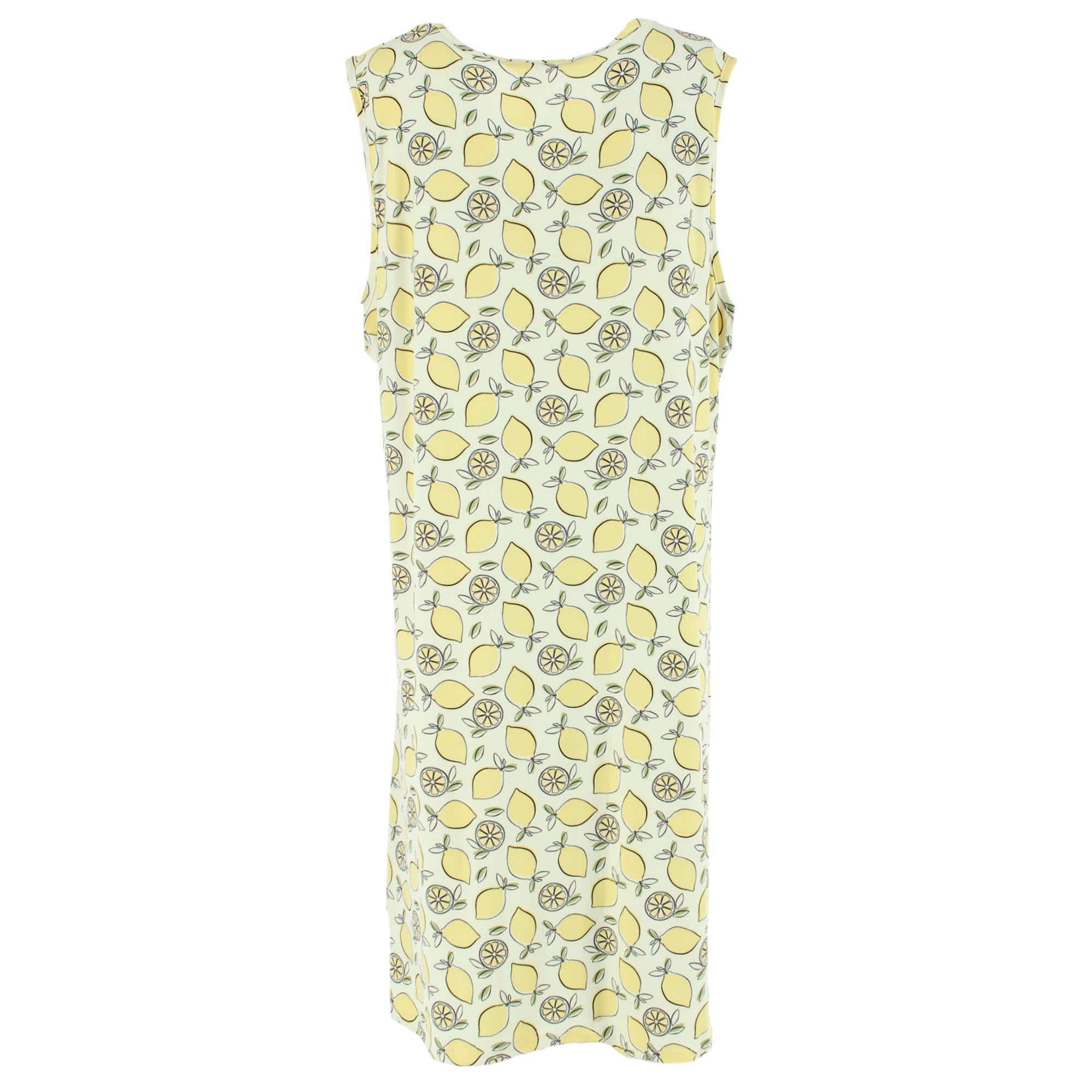 5 More Minutes Women's Lemon Sleeveless Sleepshirt - Yellow