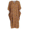 Women's Leopard Sunflower Long Caftan