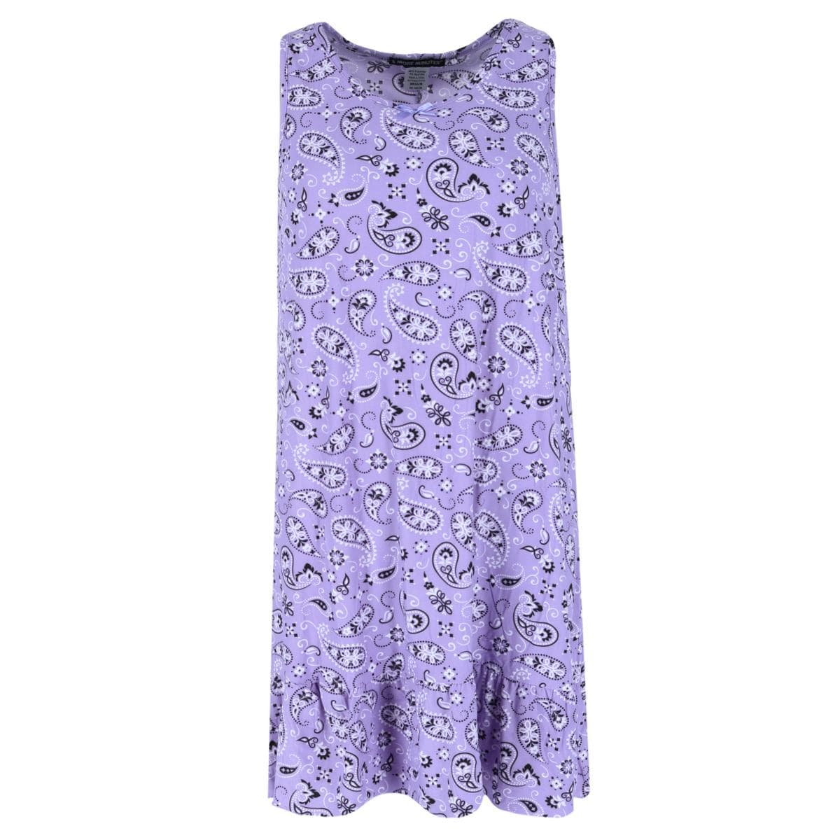 5 More Minutes Women's Paisley Sleeveless Sleep Gown - Women's Paisley Sleeveless Sleep Gown