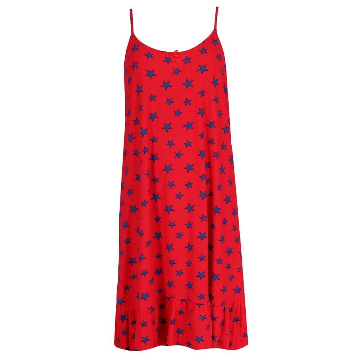 Elegant Emily Women's Plus Size Star Cami Sleeveless Sleep Gown - Women's Plus Size Star Cami Sleeveless Sleep Gown