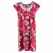 Women's Burgundy Floral Gown