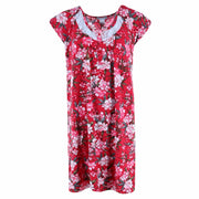 Women's Plus Size Burgundy Floral Gown