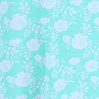 Elegant Emily Women's Mint Floral Gown - Green