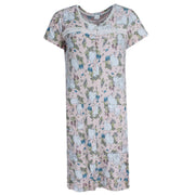 Women's Floral Bunny Ruffle Short Sleeve Sleep Gown