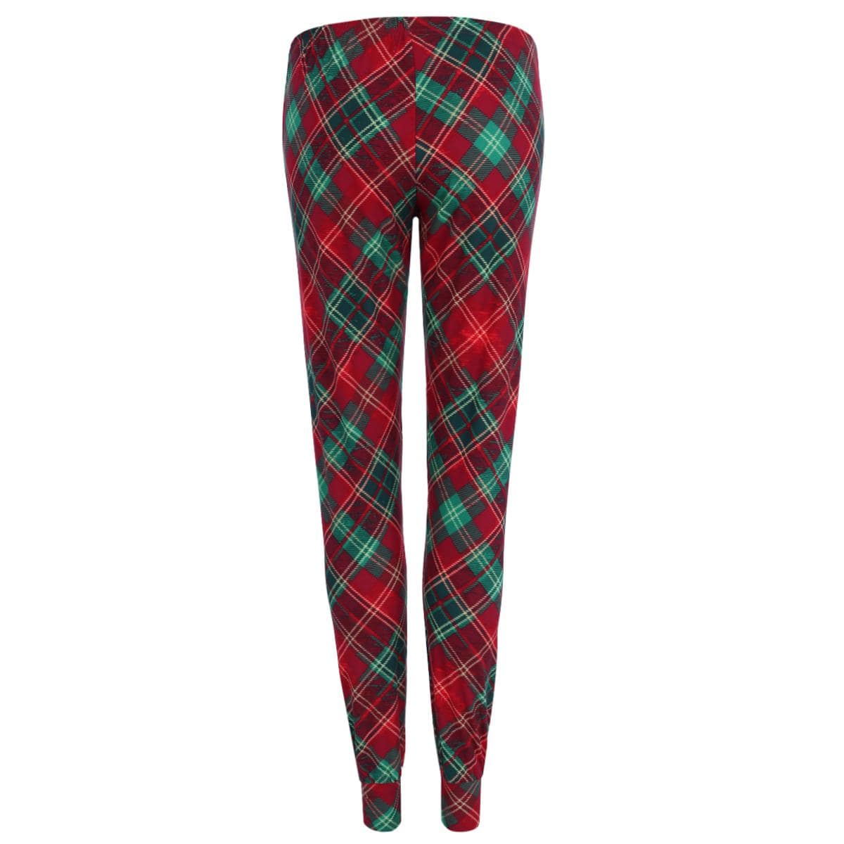 Roll Outta Bed Women's Plaid Jogger Lounge Pants - Red
