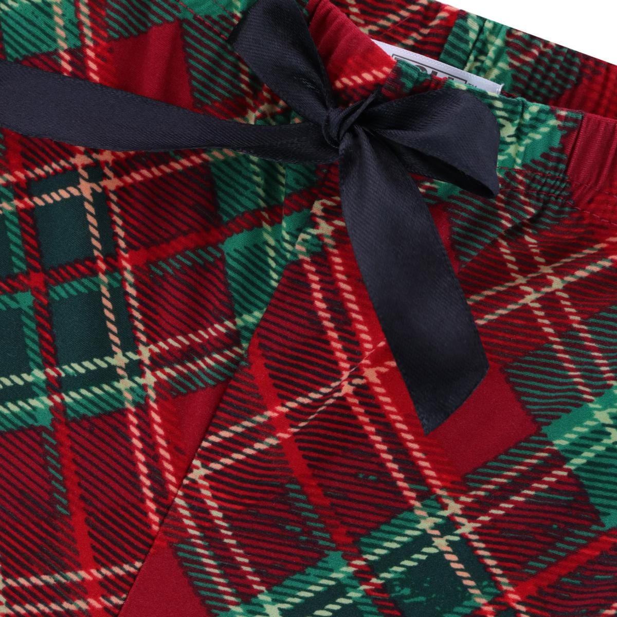 Roll Outta Bed Women's Plaid Jogger Lounge Pants - Red
