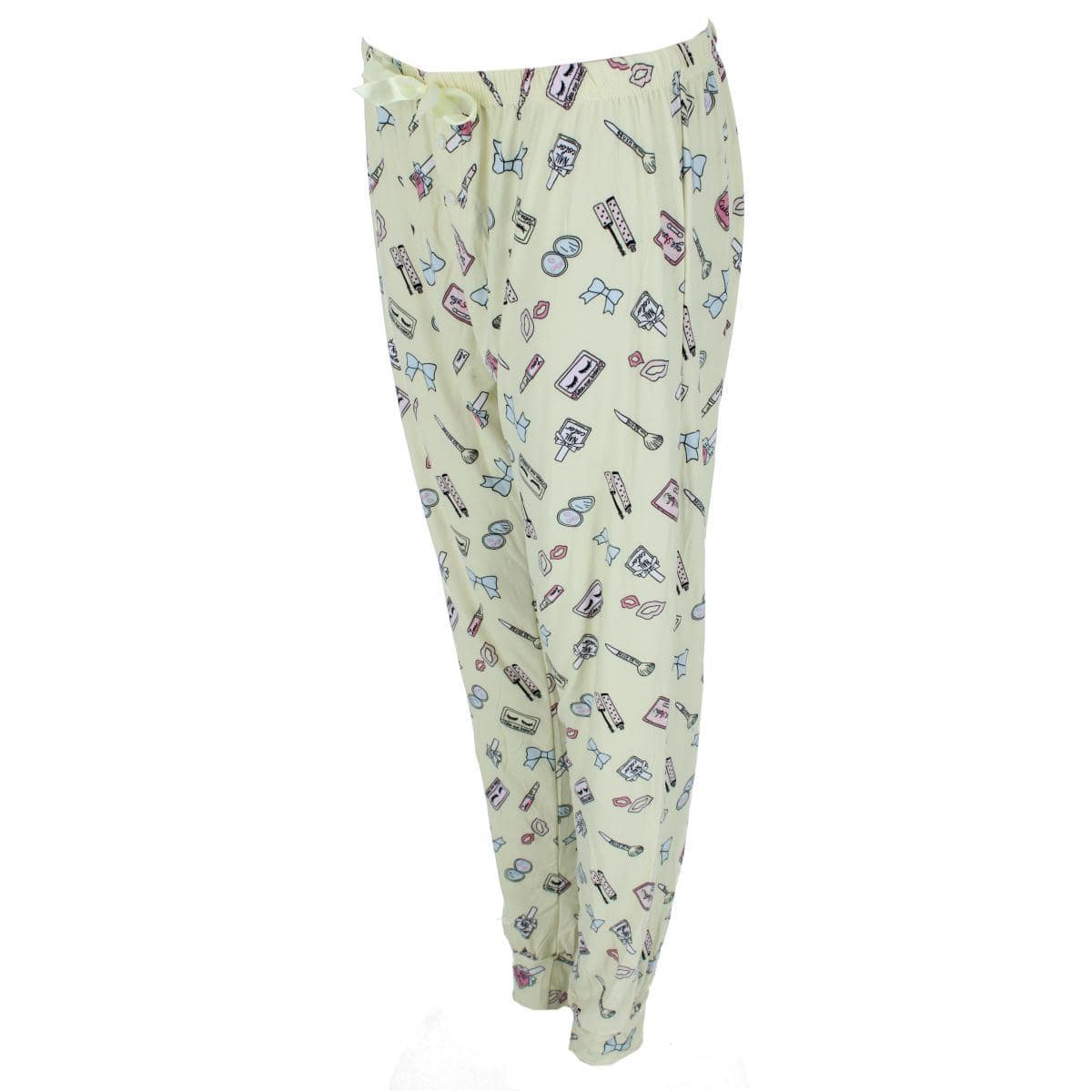 Saturdaze Women's Plus Size Makeup Jogger Lounge Pants - Yellow
