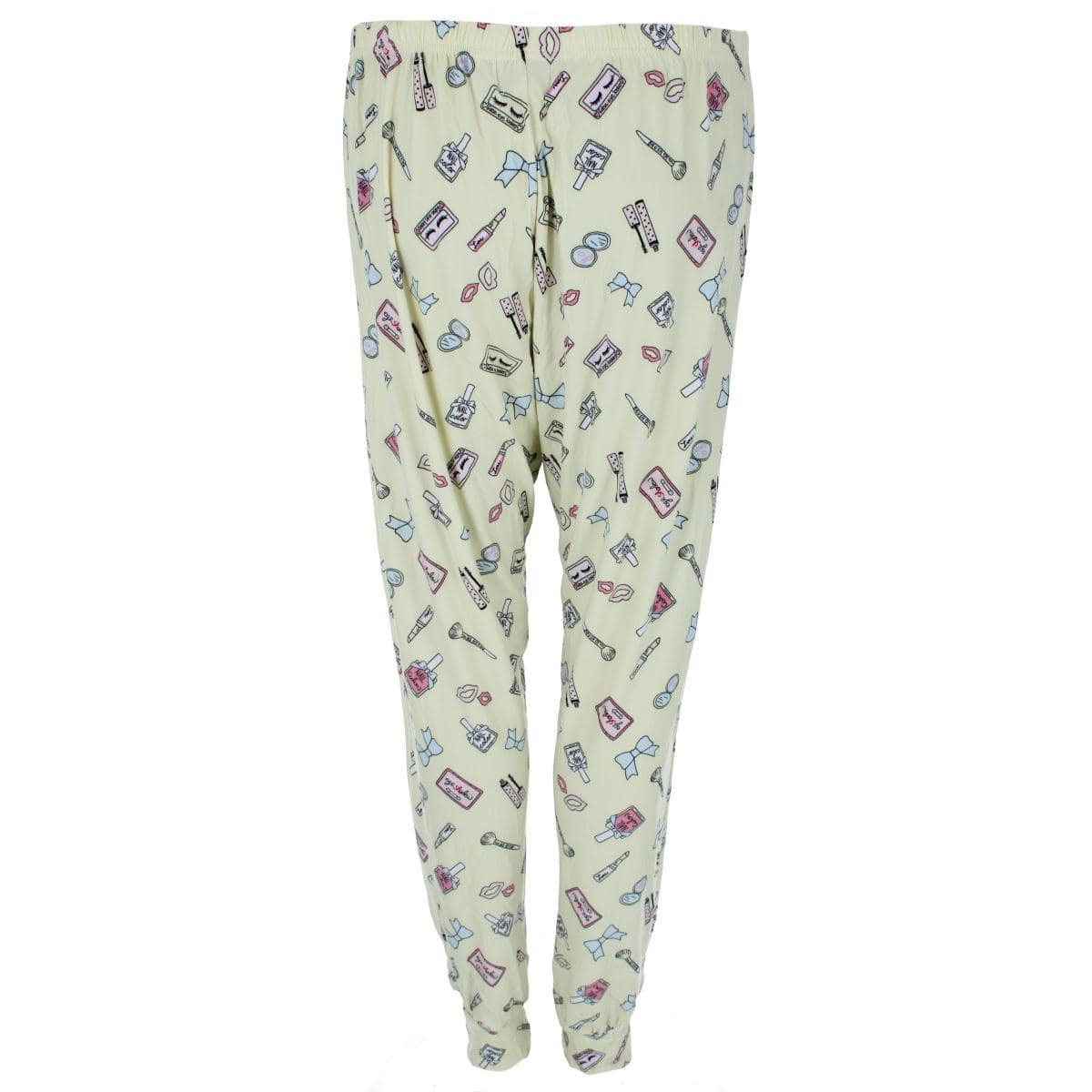 Saturdaze Women's Plus Size Makeup Jogger Lounge Pants - Yellow