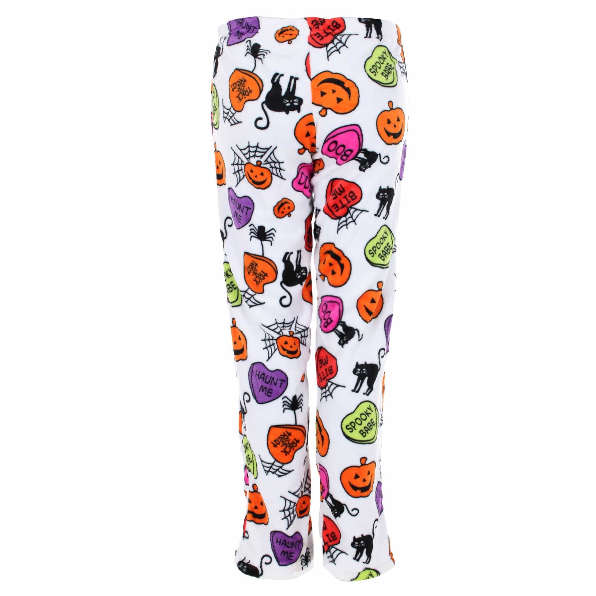 CTM® Women's Halloween Candy Heart Plush Pajama Pants by Weekending