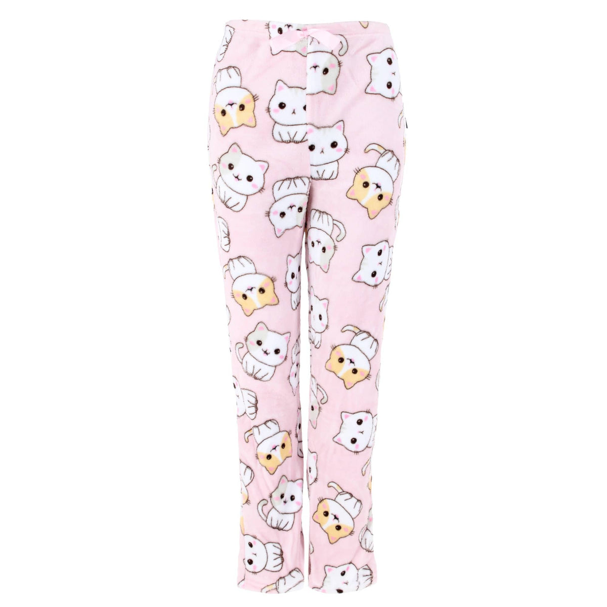 em & alfie Women's Plush Kitty Pajama Pant by em & alfie - Pink