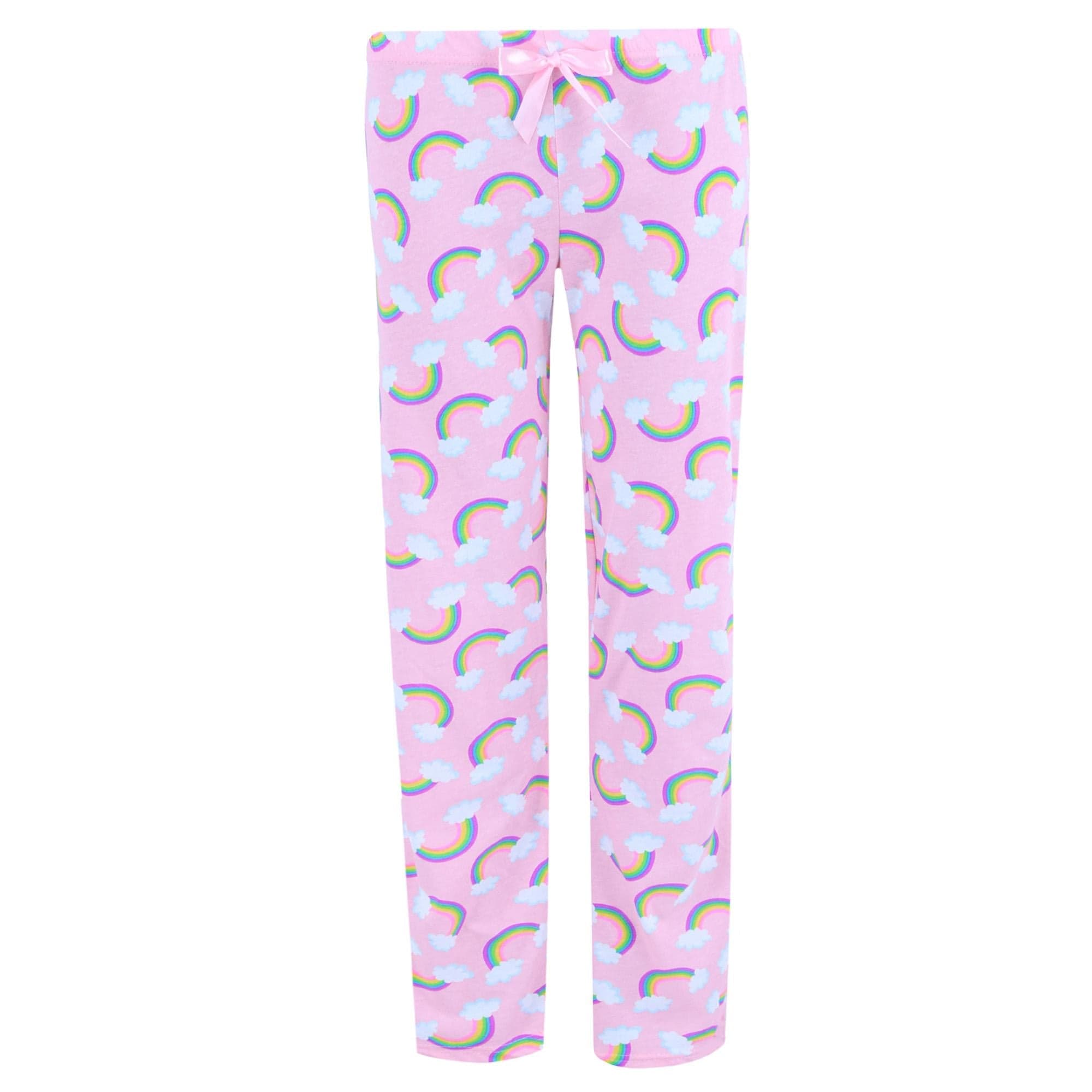 Roll Outta Bed Women's Novelty Print Pajama Bottoms - Light Pink Love Print
