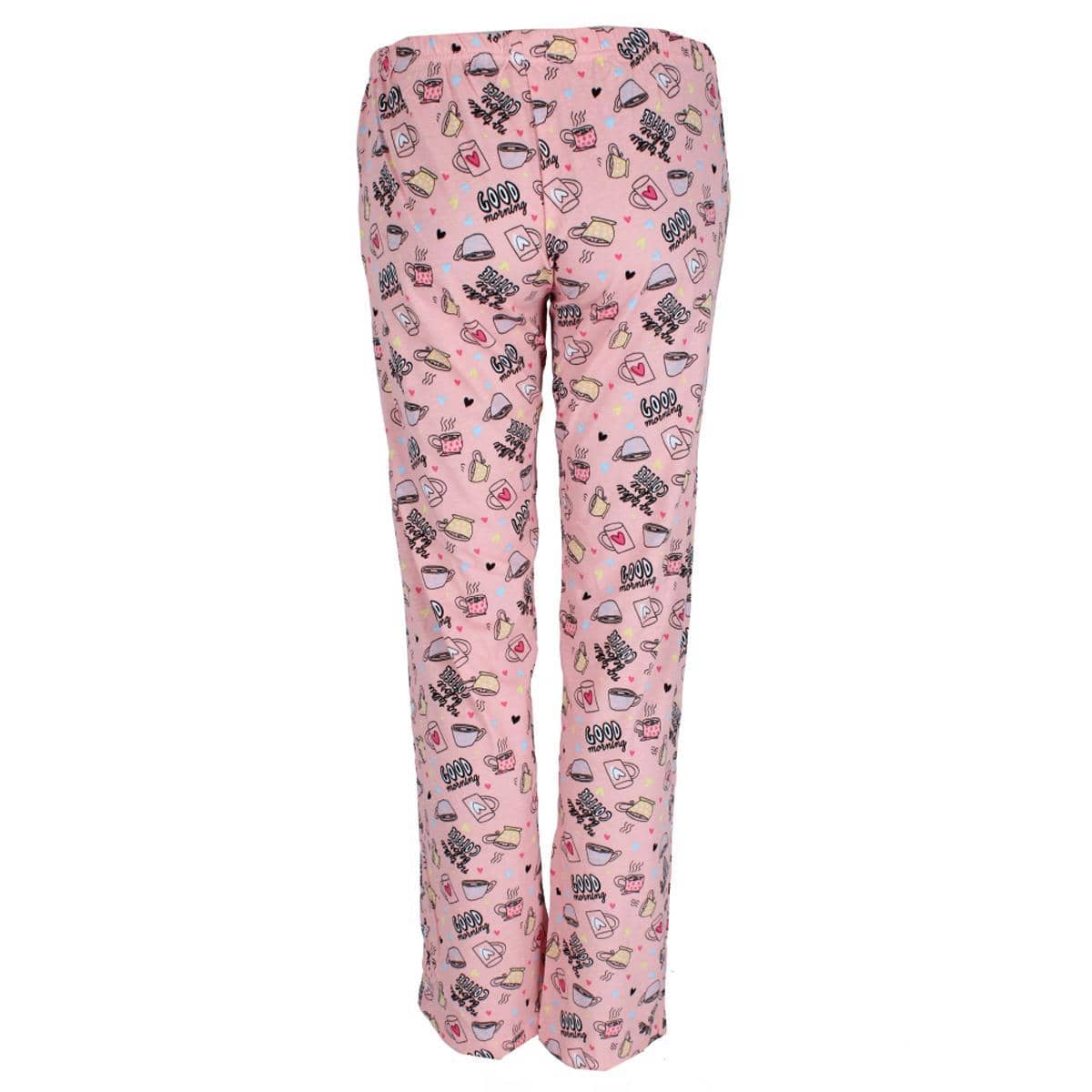 Roll Outta Bed Women's Patterned Knit Open Bottom Pajama Pants - Multi