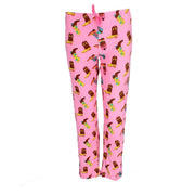 Women's Cowgirl Polysuede Open Bottom Pajama Pants