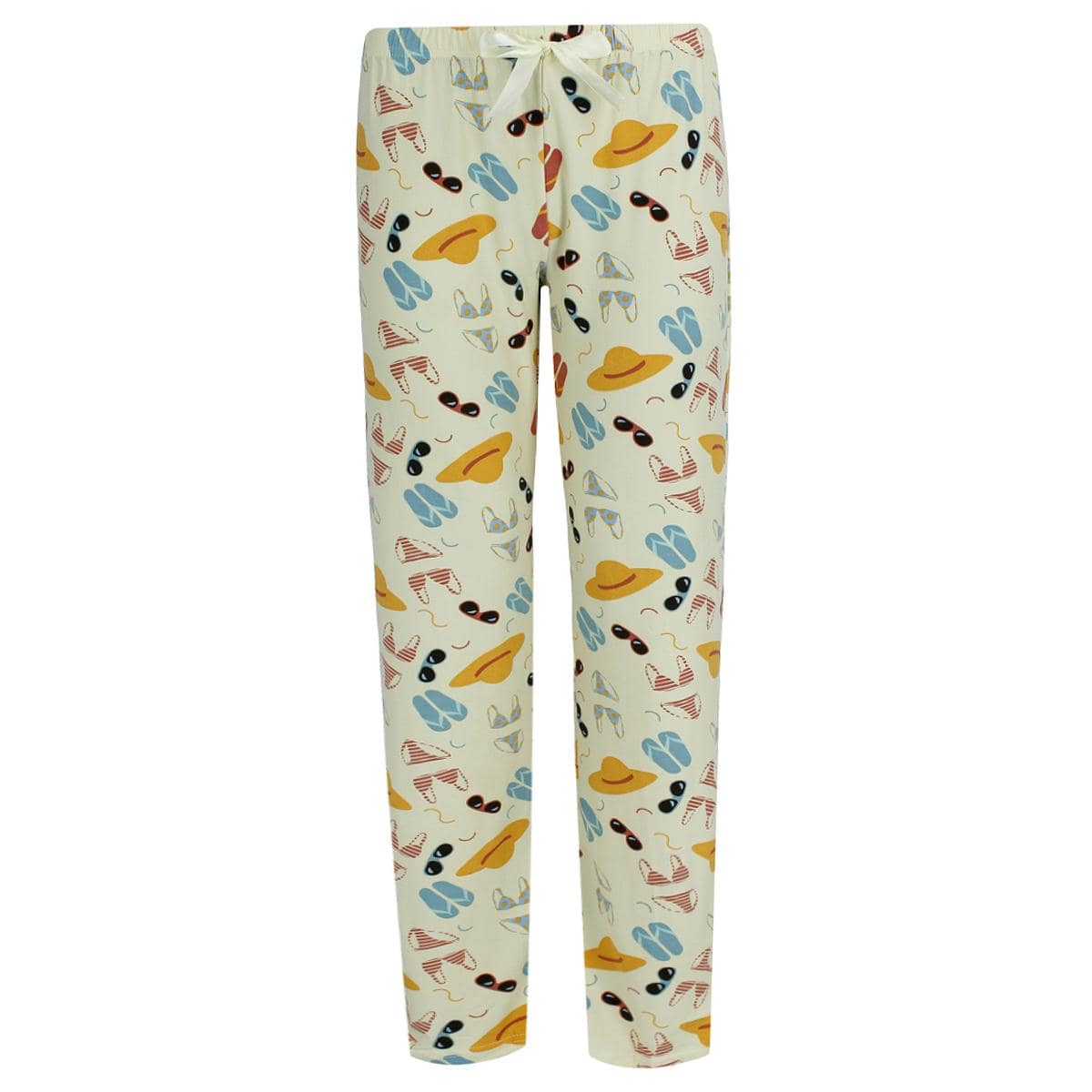 Roll Outta Bed Women's Vacation Polysuede Open Bottom Pajama Pants - Women's Vacation Polysuede Open Bottom Pajama Pants
