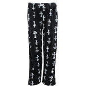 Women's Gothic Cross Velour Pajama Pants