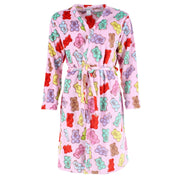 Women's Gummy Bear Plush Kimono Robe
