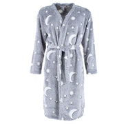 Women's Plush Celestial Kimono Bathrobe