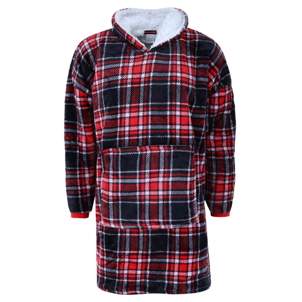 Women's Plaid Humongo Hoodie Lounge Shirt