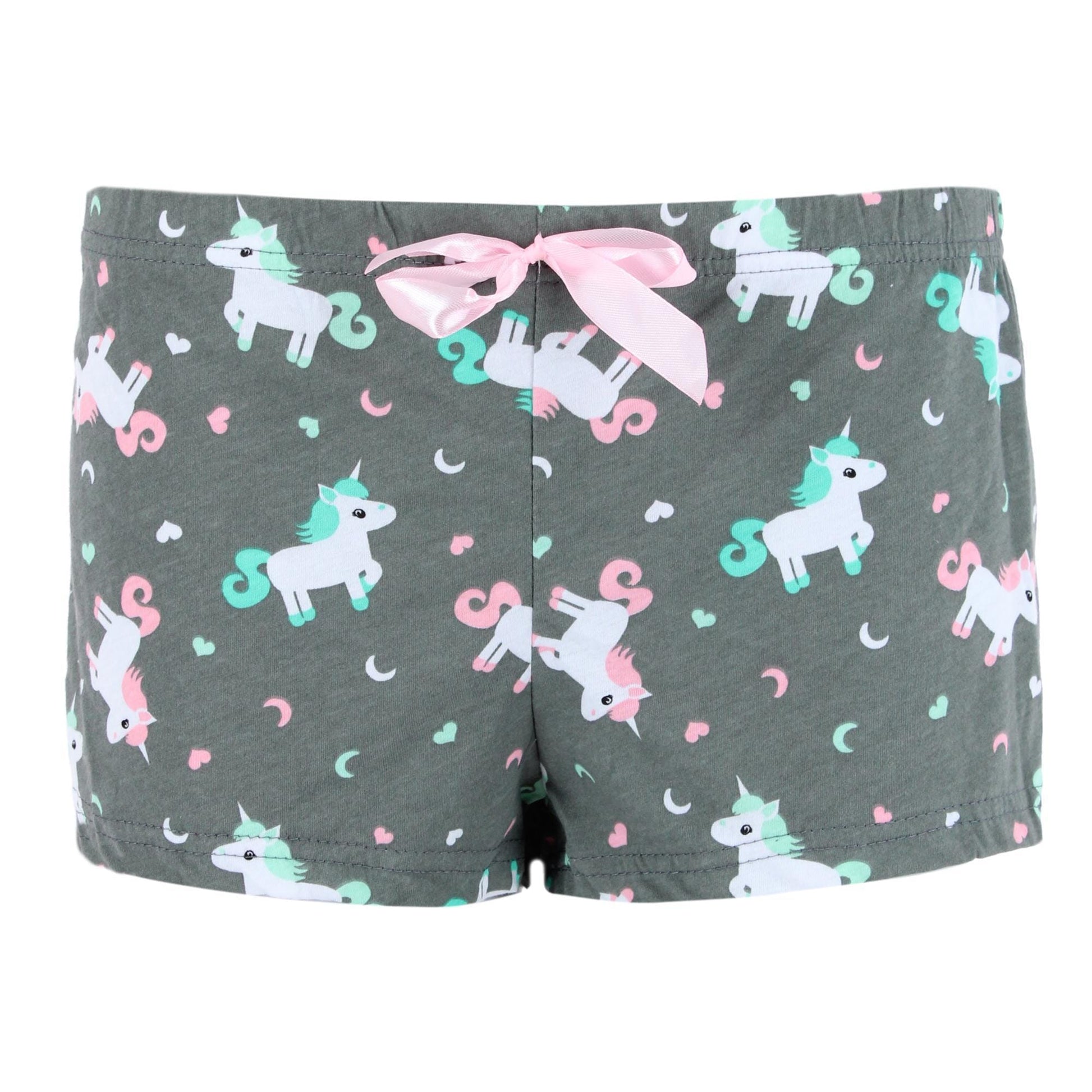 Roll Outta Bed Women's Novelty Print Sleep Shorts - Gray
