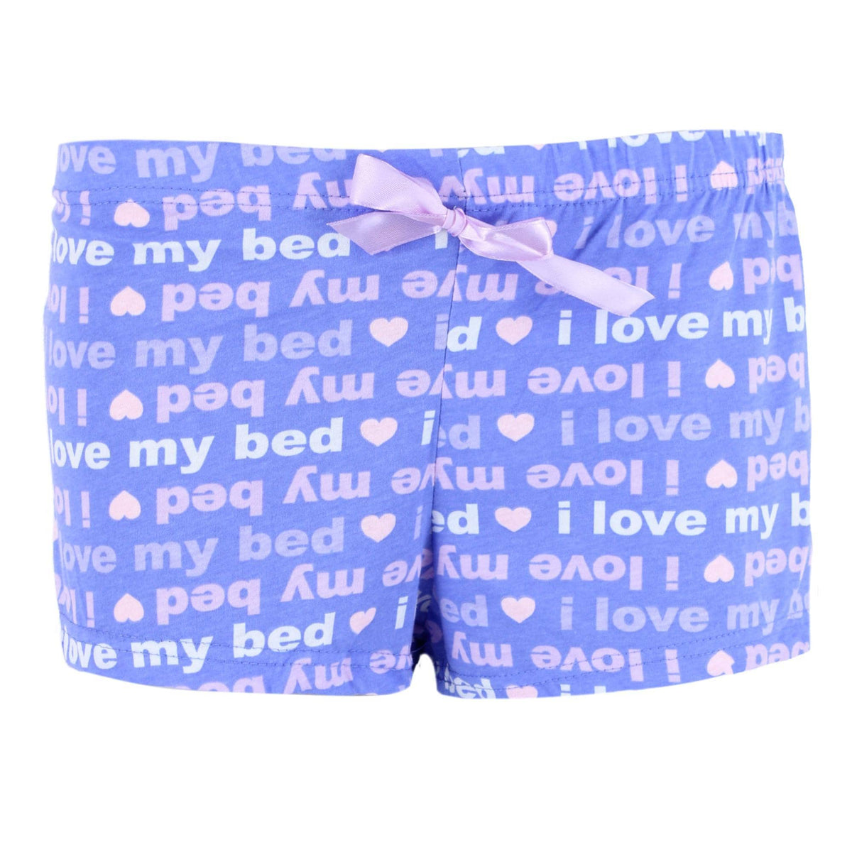 Roll Outta Bed Women's Novelty Print Sleep Shorts - Purple