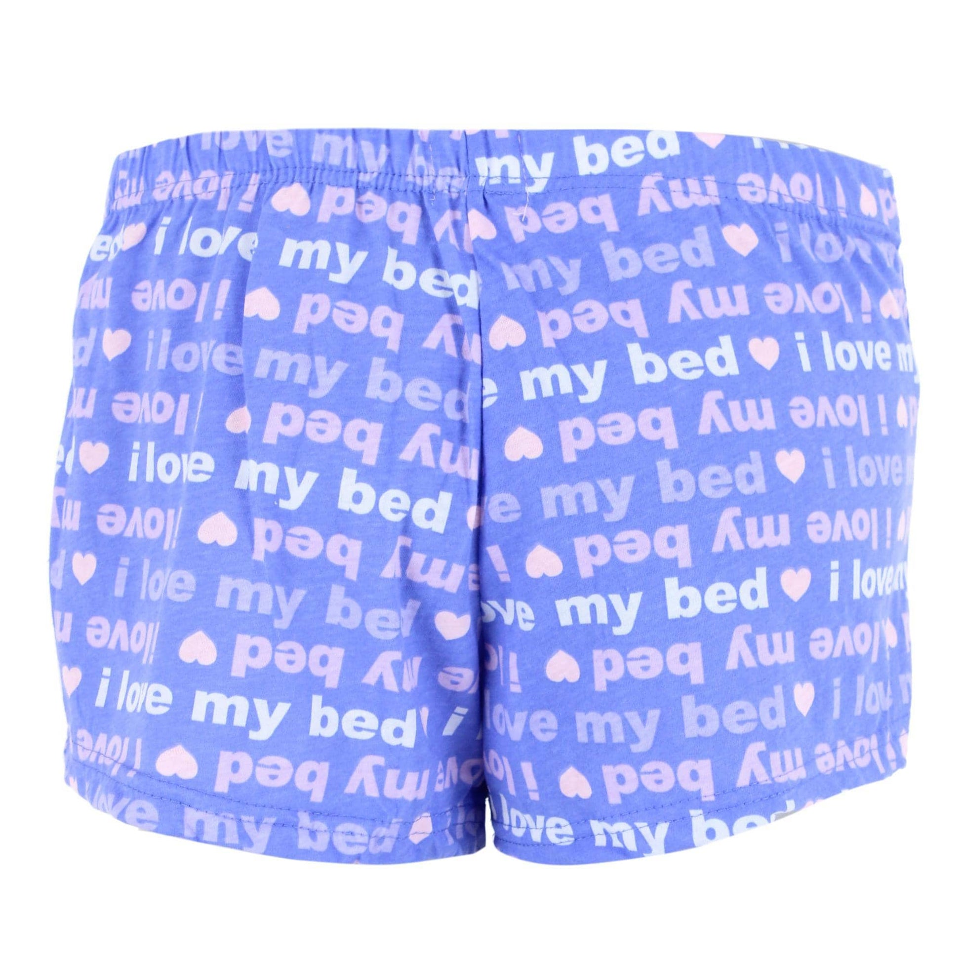 Roll Outta Bed Women's Novelty Print Sleep Shorts - Purple