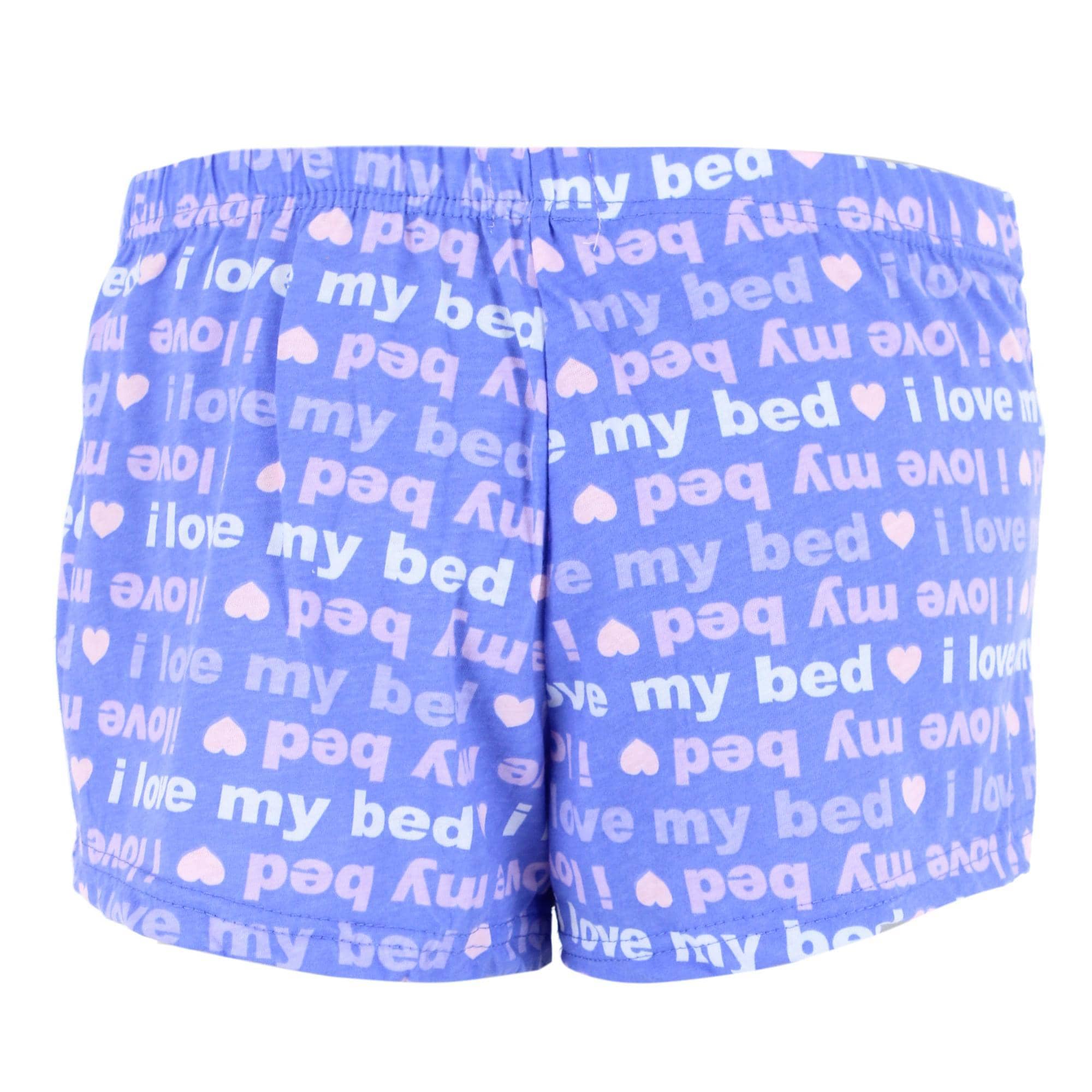 Roll Outta Bed Women's Novelty Print Sleep Shorts - Purple