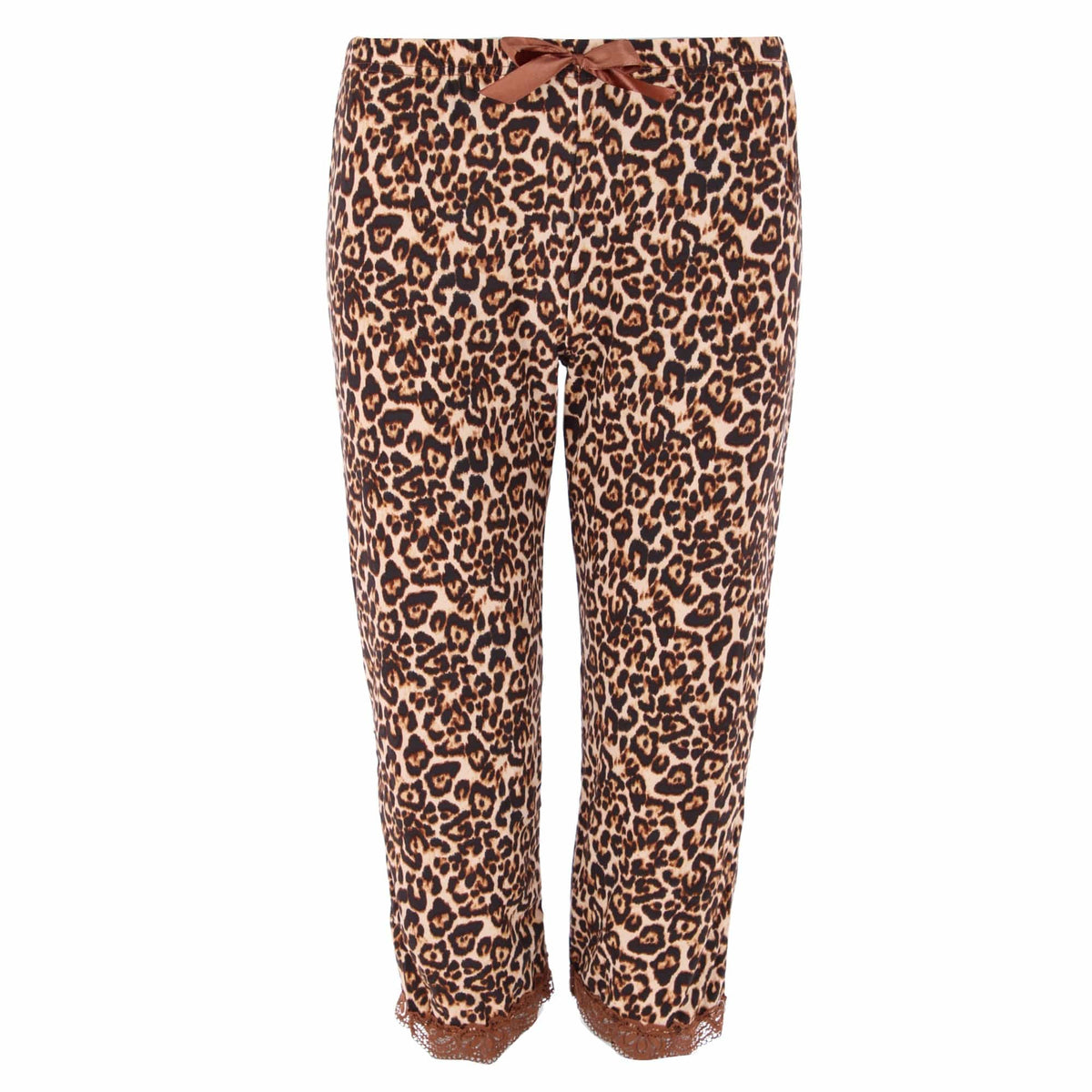 Overslept Women's Tired as a Mother Capri Pajama Set by Overslept - Brown