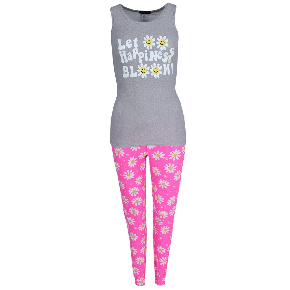 Grumpy & Gorgeous Women's Happiness Daisy Sleeveless Jogger Set - Women's Happiness Daisy Sleeveless Jogger Set