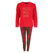 Women's PJ All Day Plaid Crewneck Pajama Set