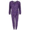 Women's Plus Size Leopard Print Jogger Pajama Set