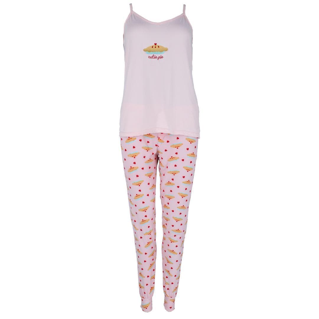 Overslept Women's Cutie Pie Jogger Pajama Set - Women's Cutie Pie Jogger Pajama Set